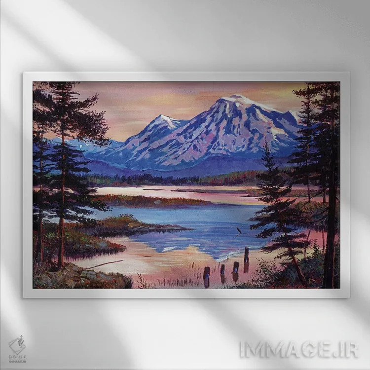 تابلو جوهره (کمال) اثر دیوید لوید گلوور - نمای قابدار سفید