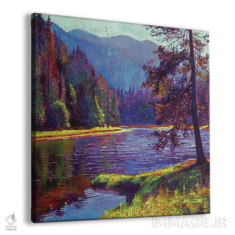 تابلو درخت کاج تنها اثر دیوید لوید گلوور - نمای پرسپکتیو محصول