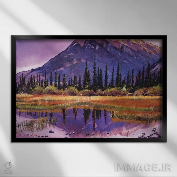 تابلو سایههای ملایم بازتابها اثر دیوید لوید گلوور - نمای قابدار مشکی