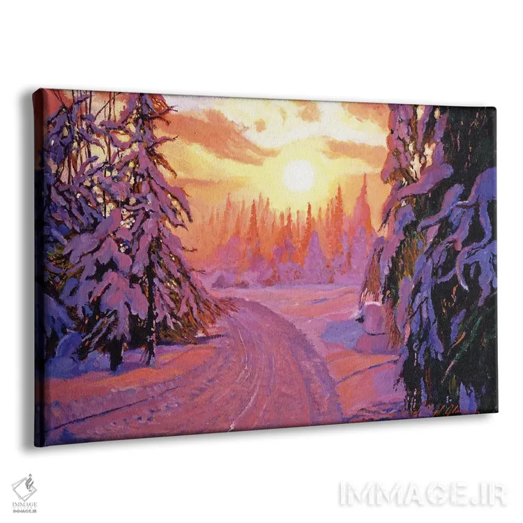 تابلو طلوع برفی لطیف اثر دیوید لوید گلوور - نمای پرسپکتیو محصول