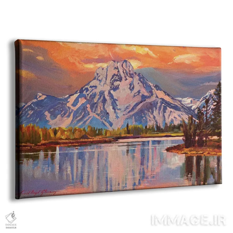 تابلو بازتابها در آب ساکن اثر دیوید لوید گلوور - نمای پرسپکتیو محصول