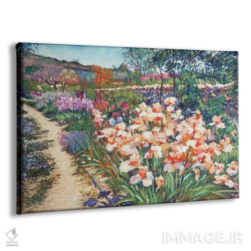 تابلو زنبقهای بهاری پروانس (فرانسه) اثر دیوید لوید گلوور - نمای پرسپکتیو محصول