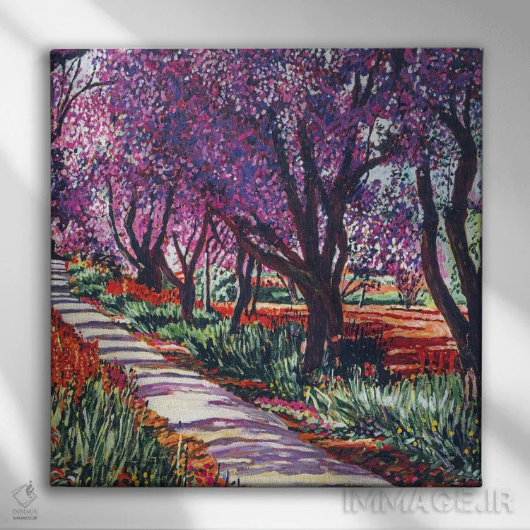تابلو مسیر بهاری اثر دیوید لوید گلوور - نمای روبهرو روی دیوار
