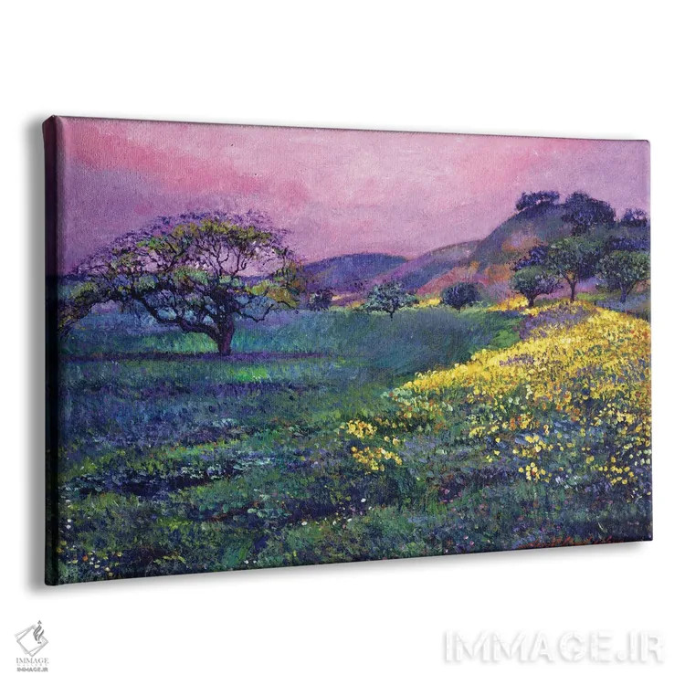 تابلو مزارع گل وحشی اثر دیوید لوید گلوور - نمای پرسپکتیو محصول