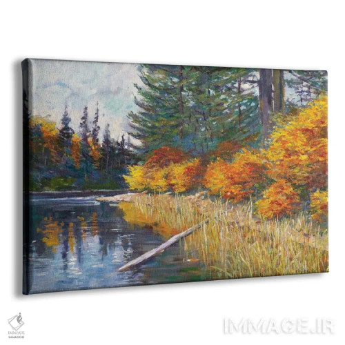 تابلو لبهٔ دریاچه اثر دیوید لوید گلوور - نمای پرسپکتیو محصول