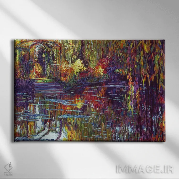 تابلو بازتابهای تکهدوزیوار اثر دیوید لوید گلوور - نمای روبهرو روی دیوار