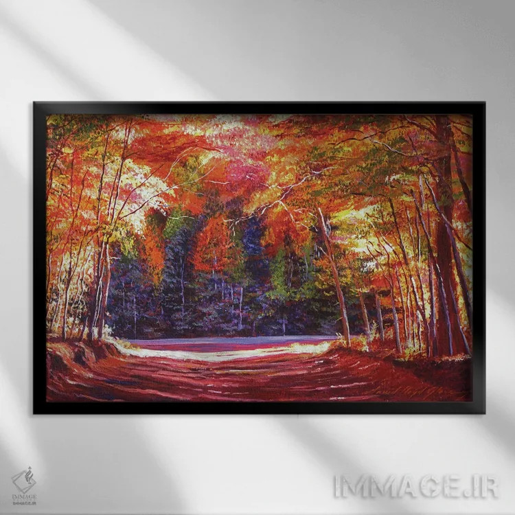 تابلو پایان راه اثر دیوید لوید گلوور - نمای قابدار مشکی