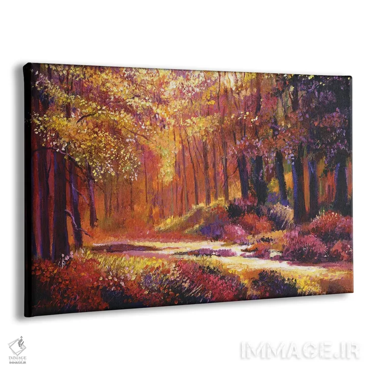 تابلو جنگل رنگارنگ اثر دیوید لوید گلوور - نمای پرسپکتیو محصول