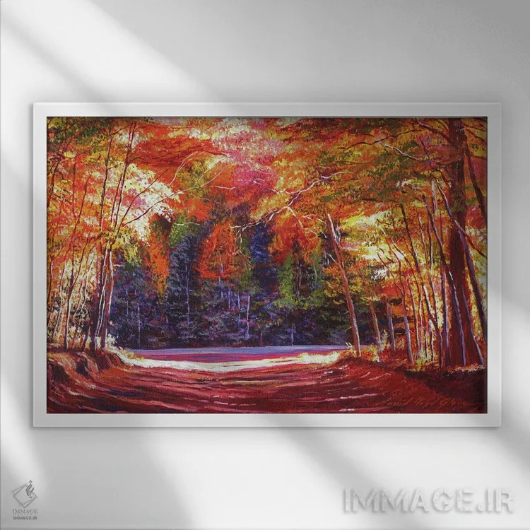 تابلو پایان راه اثر دیوید لوید گلوور - نمای قابدار سفید