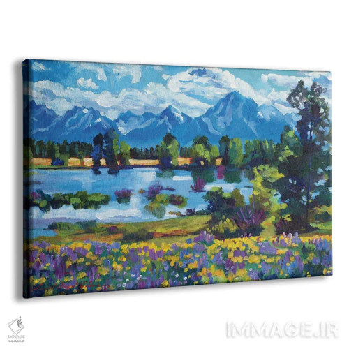 تابلو دره گلهای وحشی اثر دیوید لوید گلوور - نمای پرسپکتیو محصول