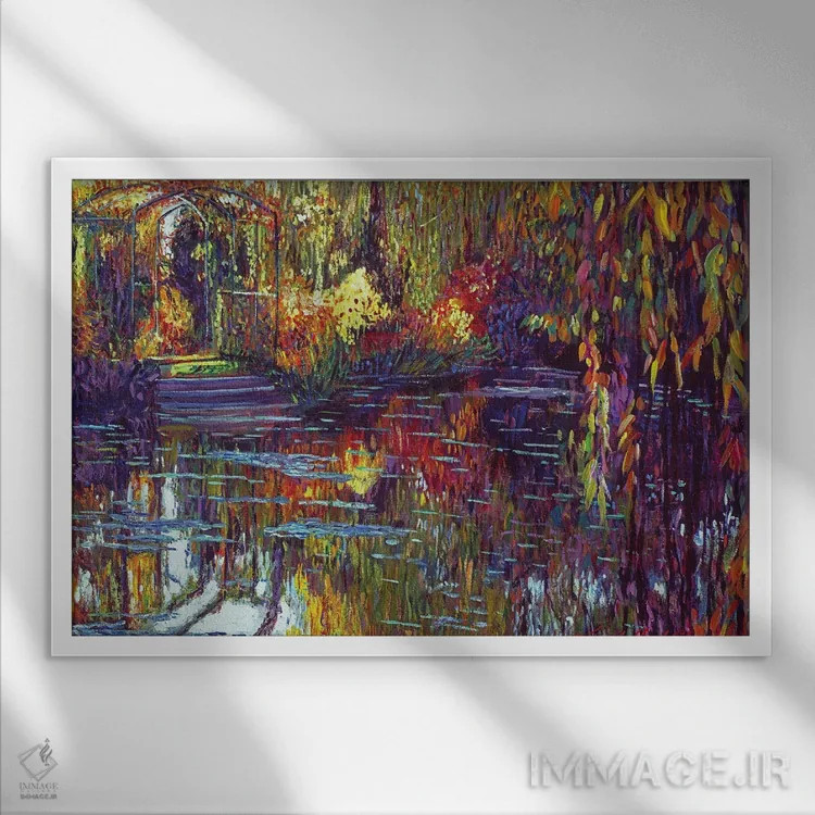 تابلو بازتابهای تکهدوزیوار اثر دیوید لوید گلوور - نمای قابدار سفید