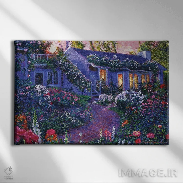 تابلو بازگشت به خانه اثر دیوید لوید گلوور - نمای روبهرو روی دیوار