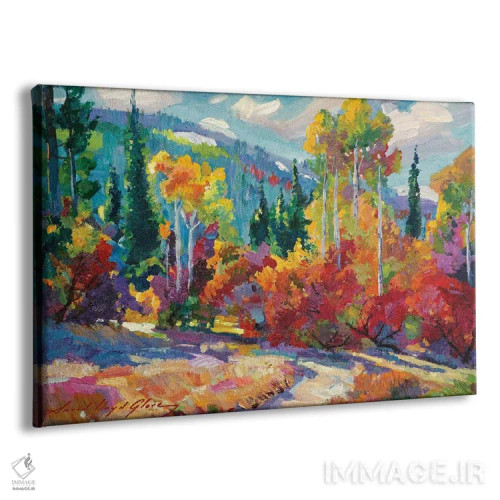 تابلو مسیر پاییزی اثر دیوید لوید گلوور - نمای پرسپکتیو محصول