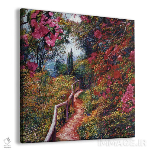 تابلو مسیر گل کاغذی توسکانی اثر دیوید لوید گلوور - نمای پرسپکتیو محصول