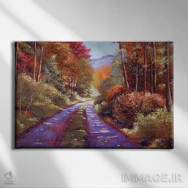 تابلو جادههای روستایی اثر دیوید لوید گلوور - نمای روبهرو روی دیوار