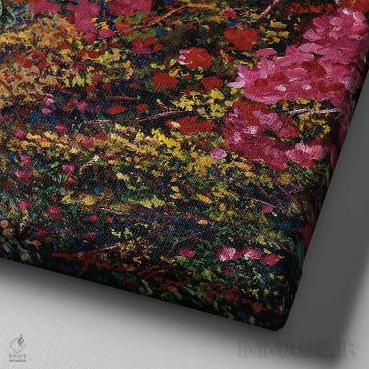 تابلو مسیر گل کاغذی توسکانی اثر دیوید لوید گلوور - نمای نزدیک بافت بوم