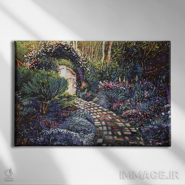 تابلو مسیر آجری تا دروازه اثر دیوید لوید گلوور - نمای روبهرو روی دیوار