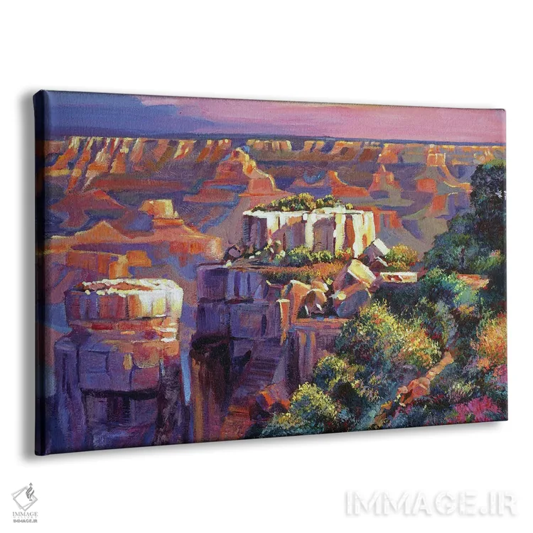 تابلو صبح در گرند کانیون (آمریکا) اثر دیوید لوید گلوور - نمای پرسپکتیو محصول