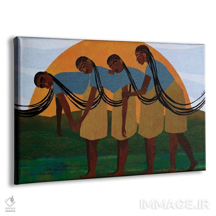 تابلو بههم پیوسته اثر دیلاشه آرتیستری (استودیو هنری) - نمای پرسپکتیو محصول