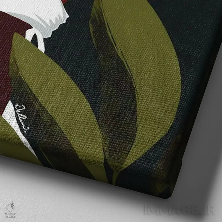 تابلو خالص اثر دیلاشه آرتیستری (استودیو هنری) - نمای نزدیک بافت بوم