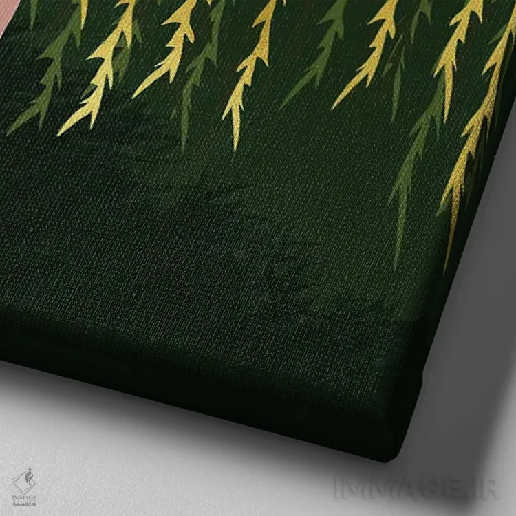 تابلو اثیری اثر دیلاشه آرتیستری (استودیو هنری) - نمای نزدیک بافت بوم