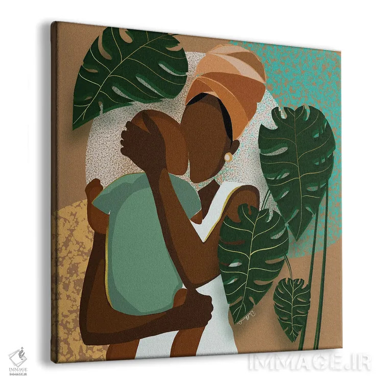 تابلو عشق مادرانه اثر دیلاشه آرتیستری (استودیو هنری) - نمای پرسپکتیو محصول
