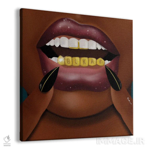 تابلو سیاهپوست تا نهایت (اصطلاح آمریکایی) اثر دیلاشه آرتیستری (استودیو هنری) - نمای پرسپکتیو محصول