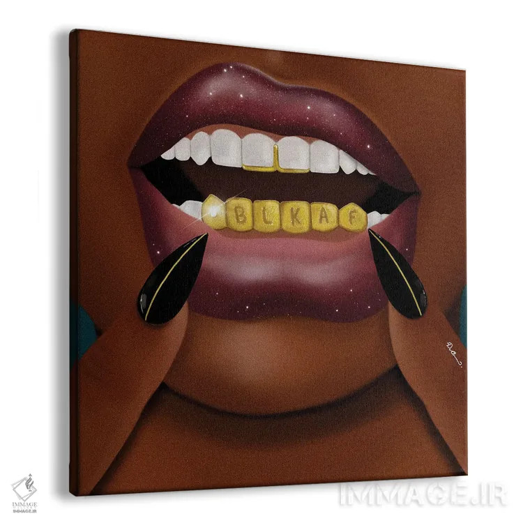 تابلو سیاهپوست تا نهایت (اصطلاح آمریکایی) اثر دیلاشه آرتیستری (استودیو هنری) - نمای پرسپکتیو محصول