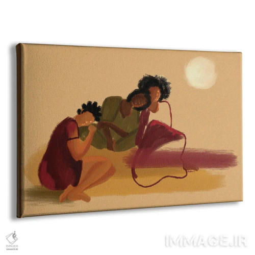 تابلو کنارم بنشین اثر دیلاشه آرتیستری (استودیو هنری) - نمای پرسپکتیو محصول