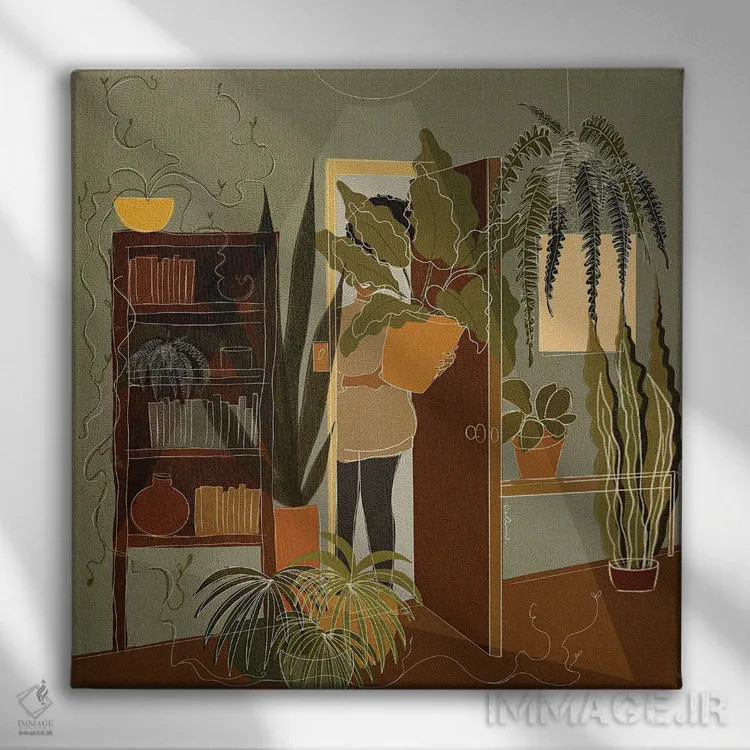 تابلو فقط یکی دیگر اثر دیلاشه آرتیستری (استودیو هنری) - نمای روبهرو روی دیوار