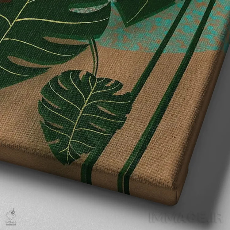 تابلو عشق مادرانه اثر دیلاشه آرتیستری (استودیو هنری) - نمای نزدیک بافت بوم