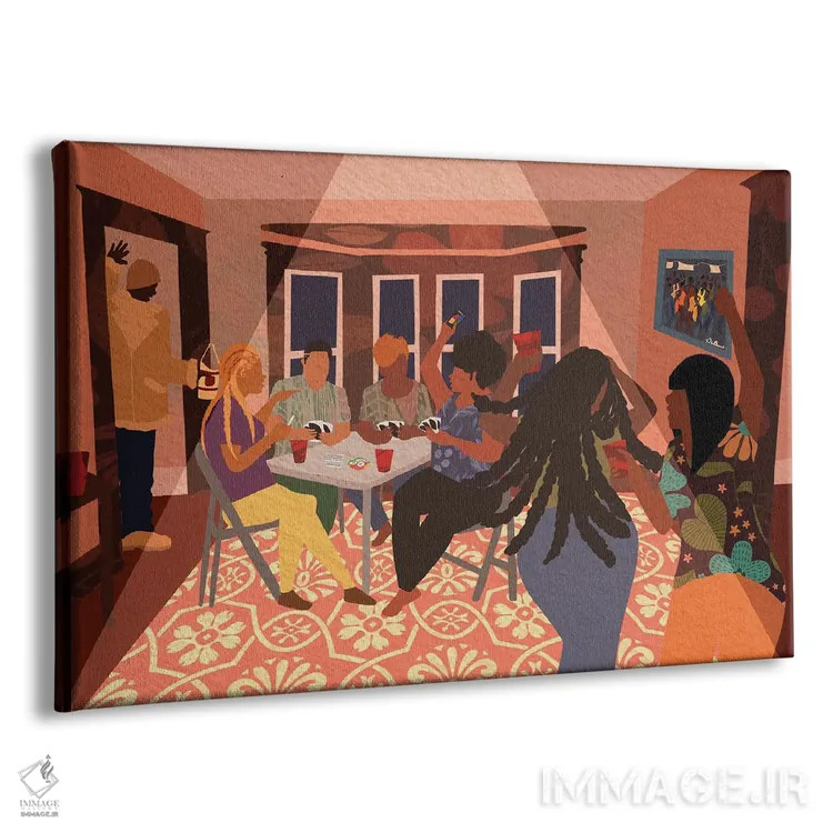 تابلو کار بزرگترها (عامیانه) اثر دیلاشه آرتیستری (استودیو هنری) - نمای پرسپکتیو محصول