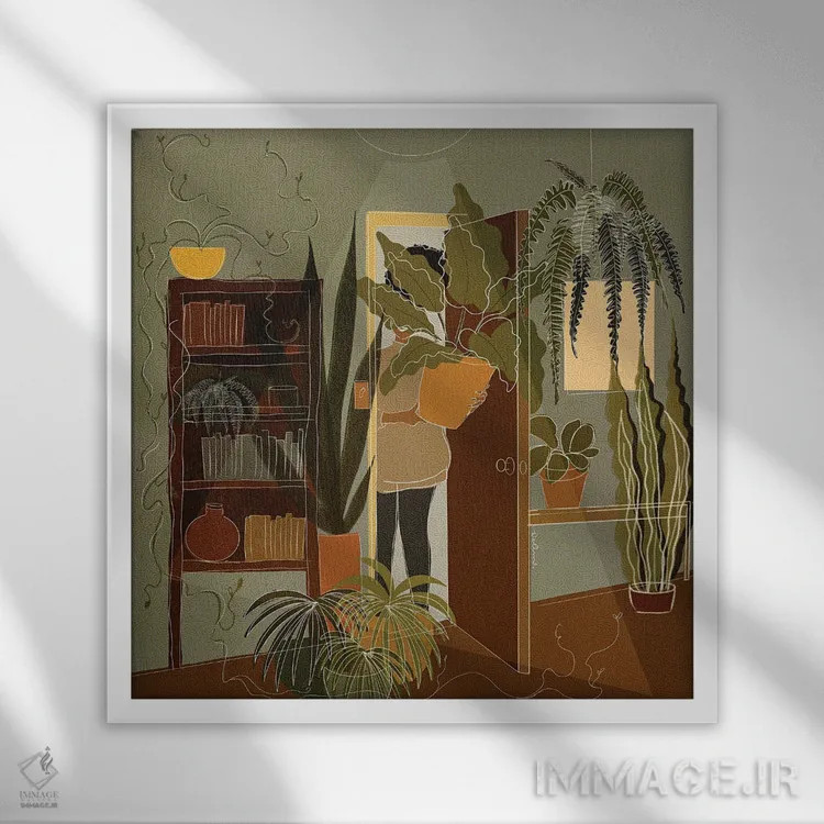 تابلو فقط یکی دیگر اثر دیلاشه آرتیستری (استودیو هنری) - نمای قابدار سفید