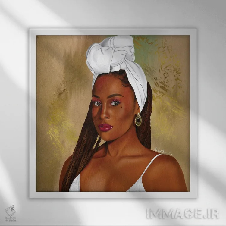 تابلو ایسا (نام خاص/اصطلاح عامیانه: "این یک ... است") اثر دیلاشه آرتیستری (استودیو هنری) - نمای قابدار سفید