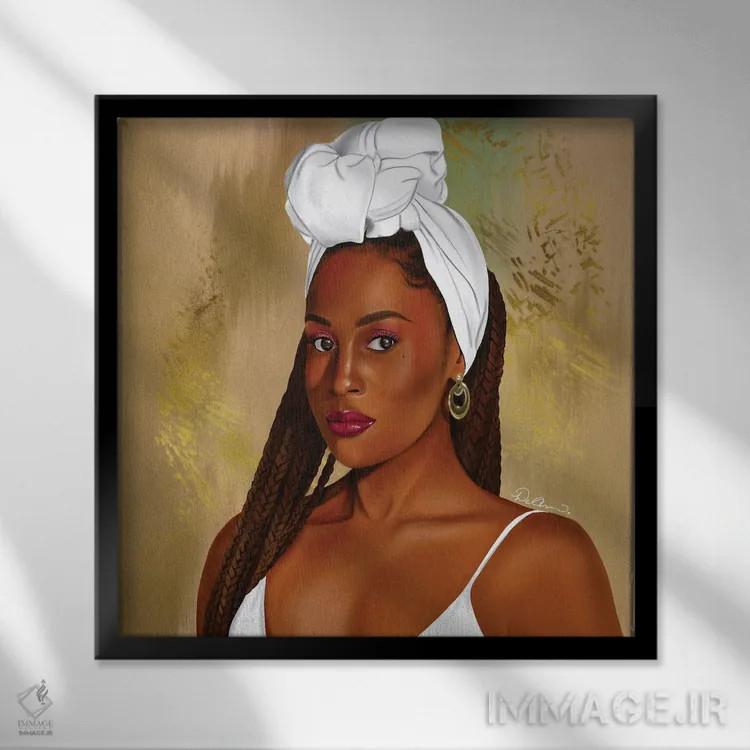 تابلو ایسا (نام خاص/اصطلاح عامیانه: "این یک ... است") اثر دیلاشه آرتیستری (استودیو هنری) - نمای قابدار مشکی