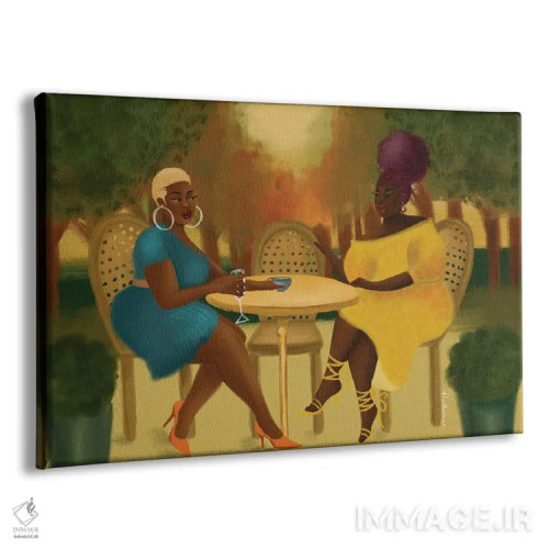 تابلو عصرهای پاریس اثر دیلاشه آرتیستری (استودیو هنری) - نمای پرسپکتیو محصول