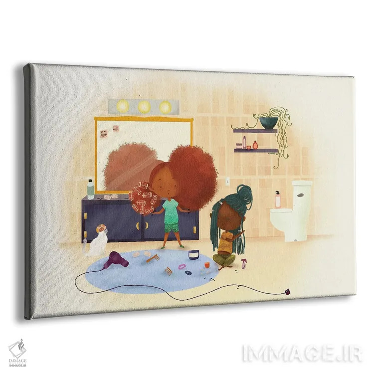 تابلو درهمتنیده اثر دیلاشه آرتیستری (استودیو هنری) - نمای پرسپکتیو محصول