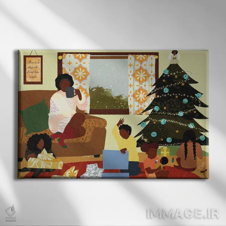 تابلو میدانم گفتم قرار نیست چیزی بگیری... اثر دیلاشه آرتیستری (استودیو هنری) - نمای روبهرو روی دیوار