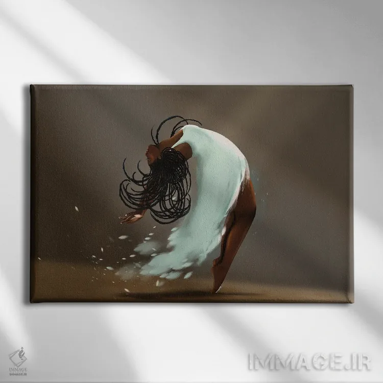 تابلو تسلیمناپذیر اثر دیلاشه آرتیستری (استودیو هنری) - نمای روبهرو روی دیوار