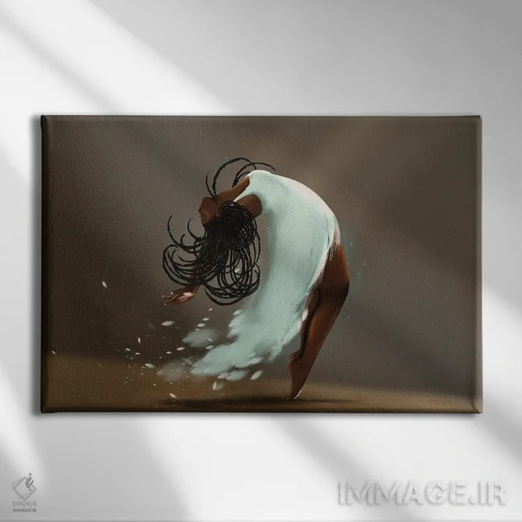 تابلو تسلیمناپذیر اثر دیلاشه آرتیستری (استودیو هنری) - نمای روبهرو روی دیوار