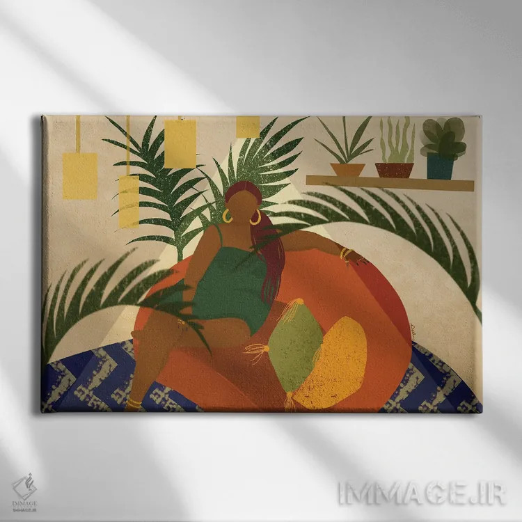 تابلو شکوه و ثروت اثر دیلاشه آرتیستری (استودیو هنری) - نمای روبهرو روی دیوار