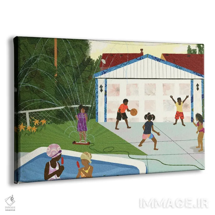 تابلو تابستان (اصطلاح عامیانه) اثر دیلاشه آرتیستری (استودیو هنری) - نمای پرسپکتیو محصول