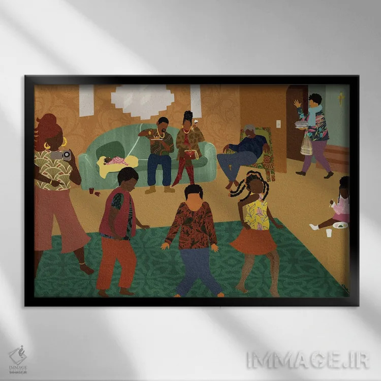 تابلو برو، اون رقص کوچیک رو انجام بده اثر دیلاشه آرتیستری (استودیو هنری) - نمای قابدار مشکی