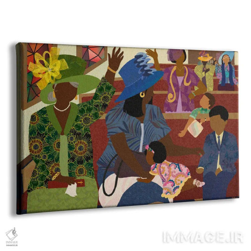 تابلو خانمهای کلیسا اثر دیلاشه آرتیستری (استودیو هنری) - نمای پرسپکتیو محصول