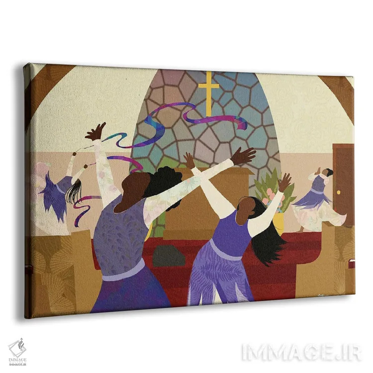 تابلو بگذار خدا از تو استفاده کند (اصطلاح معنویتی) اثر دیلاشه آرتیستری (استودیو هنری) - نمای پرسپکتیو محصول