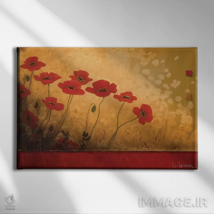 تابلو پیادهروی در عدن (بهشت) اثر دان لی-لگر - نمای روبهرو روی دیوار