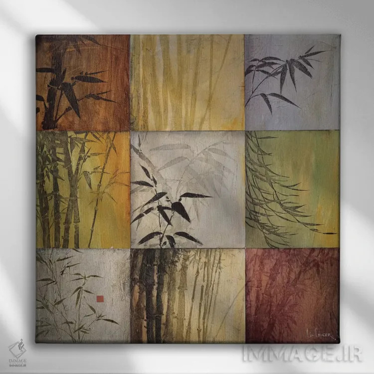 تابلو بامبو نهبخشی (نسخه دوم) اثر دان لی-لگر - نمای روبهرو روی دیوار
