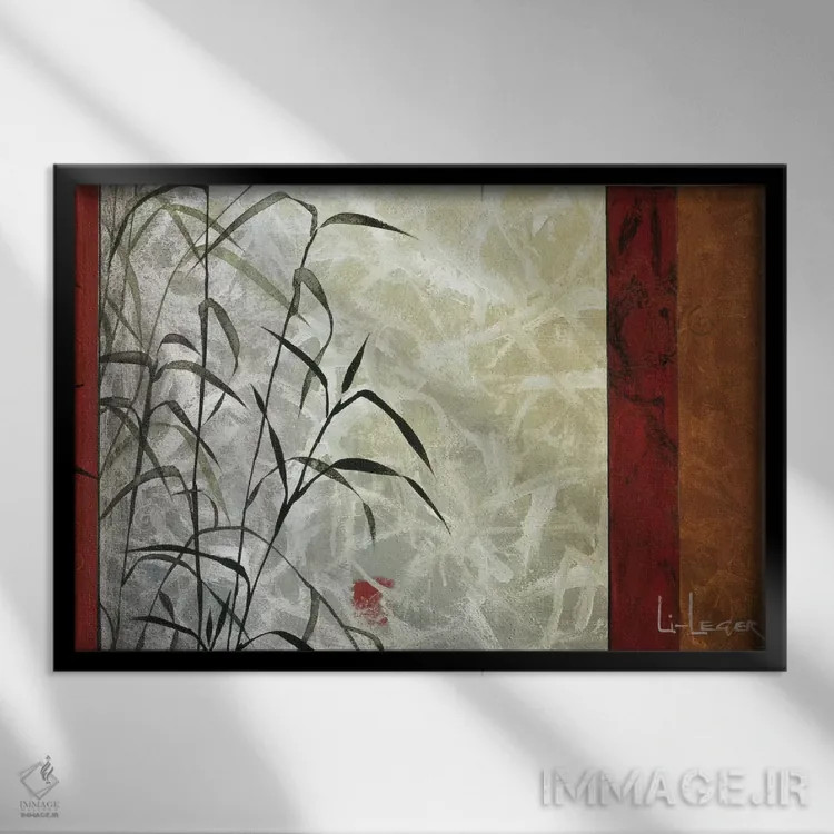 تابلو نمایی از هوانگشان (کوهستان چین) اثر دان لی-لگر - نمای قابدار مشکی