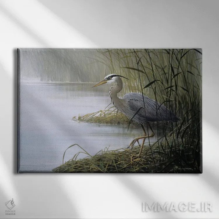 تابلو تماشا و انتظار اثر دان لی-لگر - نمای روبهرو روی دیوار