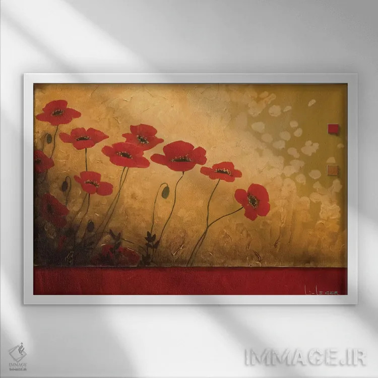 تابلو پیادهروی در عدن (بهشت) اثر دان لی-لگر - نمای قابدار سفید